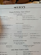 Morton's The Steakhouse Menu Photo 4