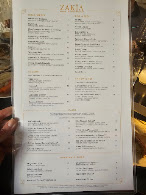 Zakia Modern Lebanese Restaurant Menu Photo 1