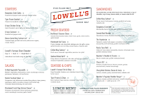 Lowell's Restaurant Menu Photo 3