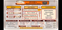 Petra Mediterranean Bistro Menu Photo 3