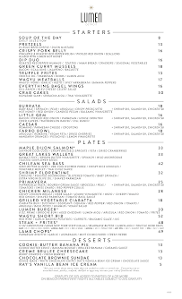 Lumen Detroit Menu Photo 1