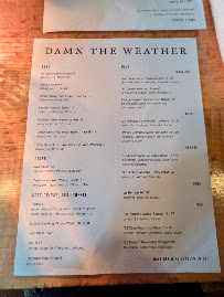 Damn the Weather Menu Photo 1