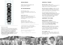 COMMUNION Restaurant & Bar Menu Photo 5