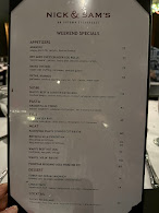 Nick & Sam's Menu Photo 4