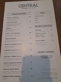 Central Kitchen + Bar Menu Photo 4