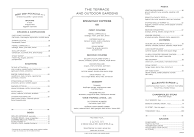 The Terrace and Outdoor Gardens at the Times Square EDITION Menu Photo 1