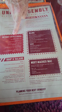 Union Assembly Menu Photo 1