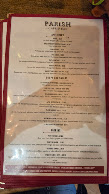 Parish Cafe & Bar Menu Photo 2