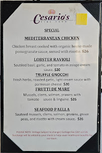 Cesario's Menu Photo 1