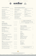 AMBAR Restaurant Menu Photo 2