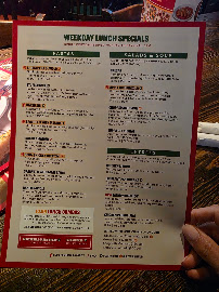 Buca di Beppo Italian Restaurant Menu Photo 1
