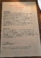 Miller Union Menu Photo 1