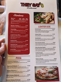 They Say Restaurant Menu Photo 1