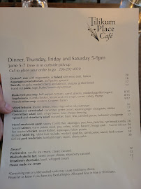 Tilikum Place Cafe Menu Photo 4