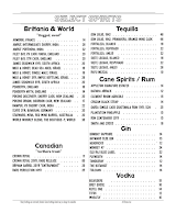 Tam O'Shanter Menu Photo 1