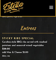 Estella Restaurant Menu Photo 4