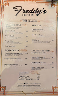 Freddy’s Chophouse Menu Photo 3