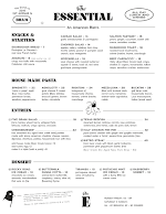 The Essential Menu Photo 3