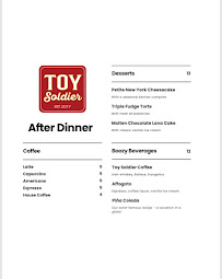 Toy Soldier Menu Photo 5