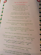 The Ivy Menu Photo 1