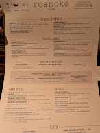 Roanoke Restaurant Menu Photo 1