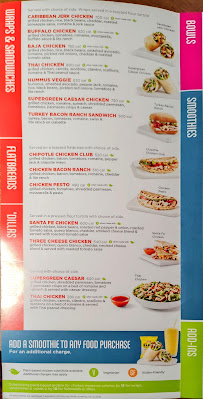 Tropical Smoothie Cafe Menu Photo 1