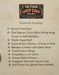 Tai Tung Restaurant Menu Photo 1