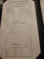 Bungalow Menu Photo 2