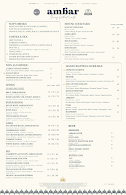 AMBAR Restaurant Menu Photo 3