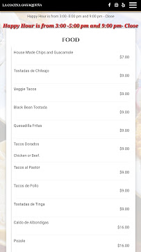 La Cocina Oaxaqueña Menu Photo 3