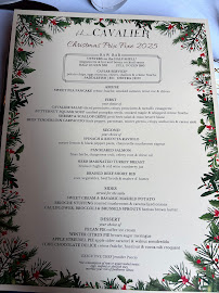 The Cavalier Menu Photo 1