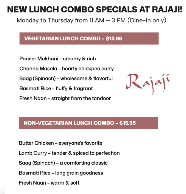 Rajaji Curry House Indian Restaurant Menu Photo 3