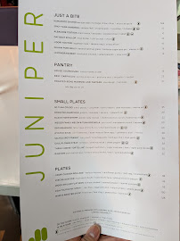 Juniper and Ivy Menu Photo 1