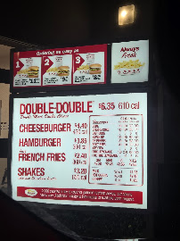 In-N-Out Burger Menu Photo 3