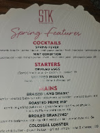 STK Steakhouse Menu Photo 3