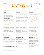 Salty Flame Menu Photo 5