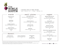 The Noble South Menu Photo 3