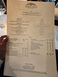 TABLE No. 2 Restaurant Menu Photo 2