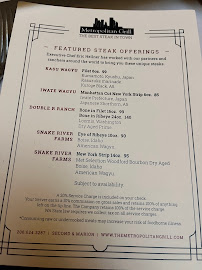 Metropolitan Grill Menu Photo 4