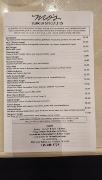 Mo's Grill Menu Photo 1