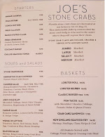 Joe's Stone Crab Menu Photo 3