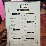 Air Restaurant Menu Photo 2