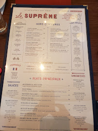 Le Suprême Menu Photo 1