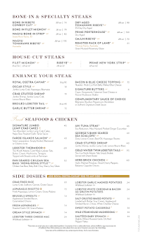 Sullivan's Steakhouse Menu Photo 2