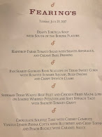 Fearing's Restaurant Menu Photo 1