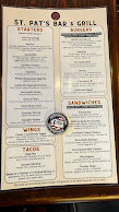St. Pat's Bar & Grill NYC Menu Photo 4